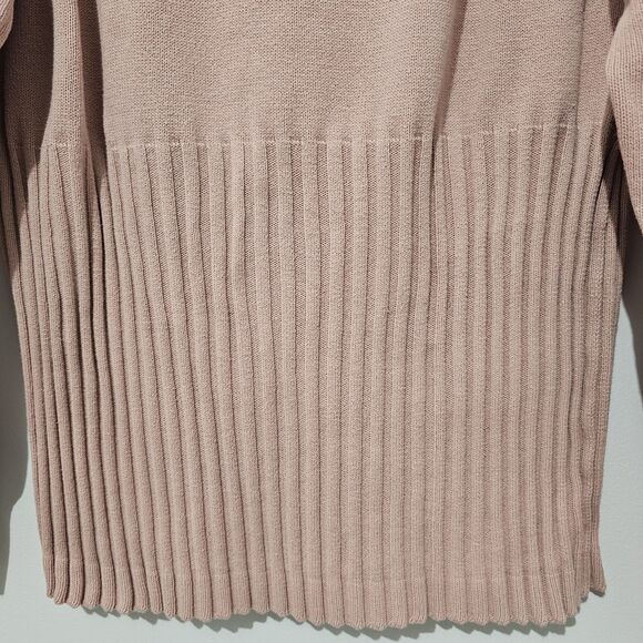 Axcess - Sweater Turtleneck Ribbed Long Sleeve - Size XL - Pink - 100% Cotton - Picture 5 of 8